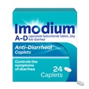 Imodium A-D Diarree Relief Caplets met Loperamide HCl, Anti-Diarree Geneeskunde om te helpen de symptomen van diarree als gevolg van acute, Traveler's Diarree, HSA/FSA in aanmerking komen, 24 ct