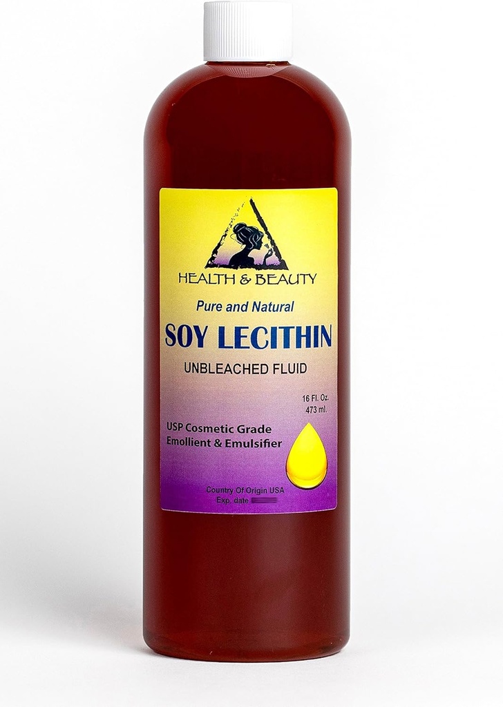 Lecithine-soja-onverzadigde vloeistof-emulgator Verzachtende stabilisatiemiddel Pure 16 oz