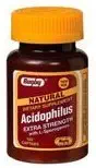 Rugby Acidophilus Extra Strength avec L-Sporogènes (100 Captabs)(6 pack) par Rugby