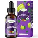 Fytoral Organic Ashwagandha Liquid Drops for Adults - Potent Liquid Ashwagandha Root Extract for Energy and Mood Support - Tinctuur Vegan Non-GMO Gluten & Alcoholvrij (120 porties)