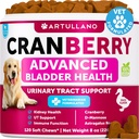 Behandeling hond Uti - Cranberry Supplement & Blaas controle voor honden - Urineweginfectie Incontinentie pil, blaasstenen - Uti geneeskunde Treats - 120 zachte kauwen voor nierondersteuning met visolie