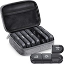 ZIKEE grote wekelijkse pil Case Organizer 3 keer per dag, Portable licht bewijs Canvas Bag Pill Box 7 dag om uw privacy te beschermen en op te slaan medicatie, vitamine, visolie, supplement (Grijs)