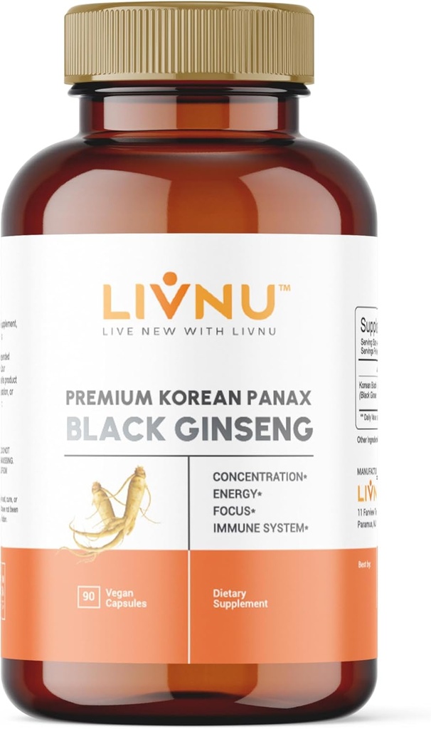 Premium Korean Panax Ginseng , Ginsenosides haut pour l'énergie, le focus, la performance, l'endurance et le soutien immunitaire