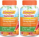 Emergen-C Vitamine C Gummies, Dieetsupplement voor Immune Support, Tangerine, Watermeloen en Zure Apple Smaak - 45 Tel x 2 (pakket van 2)
