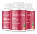 Vier vitamines multi-complete kauwtabletten, 60 mg ijzer 
