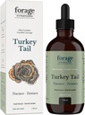 Voeder Hyperfoods- Original Canadese Wild Turkey Tail Mushroom Superfood Liquid Supplement Extract Tinctuur, Vegan, Non-GMO, Immune System en Gut Health Support, 118ML