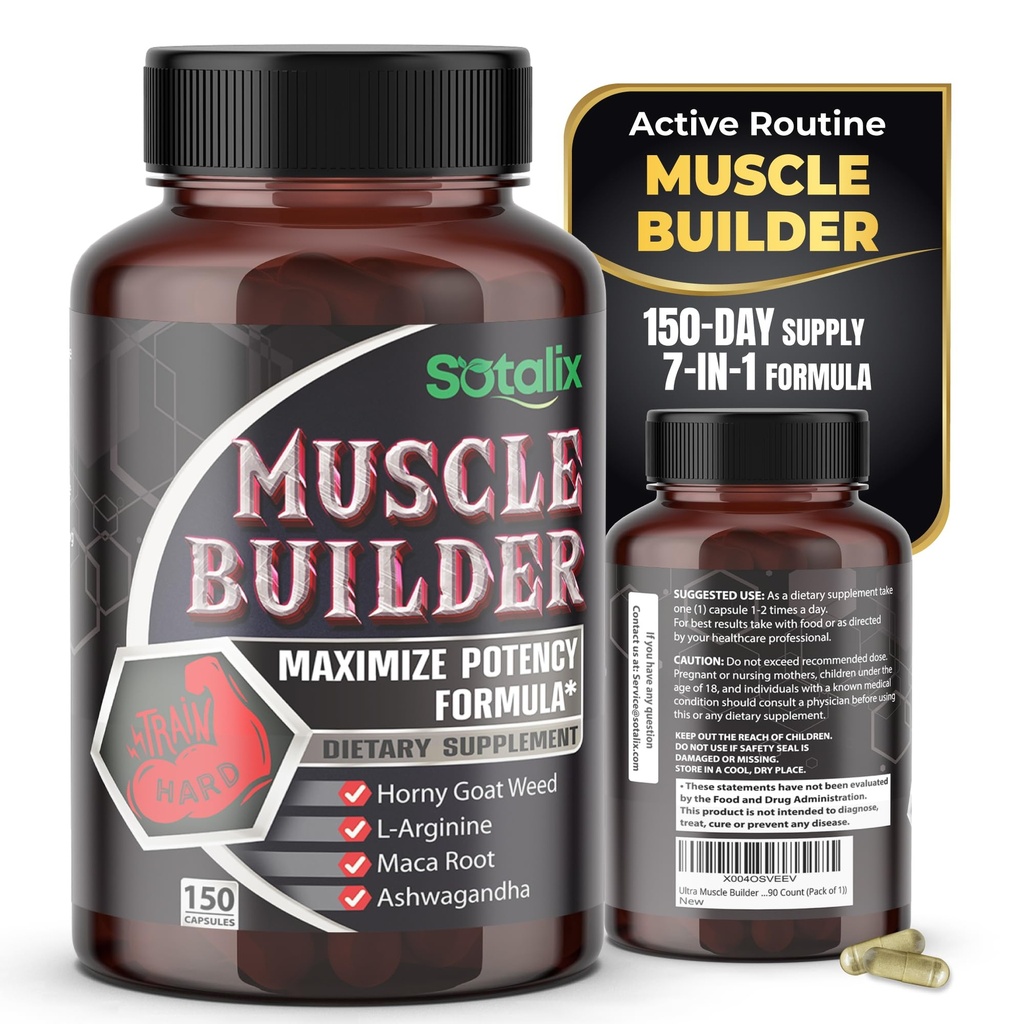 Ultra Muscle Builder Supplement met L-Arginine & Tribulus 