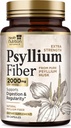 Psyllium Husk Capsules 1500 mg - Natural Fiber Supplement Pillen, Dagelijkse spijsvertering, Colon Health, & Regularity Support, Plant Based Psyllium Husks Powder Caps, Vegan, Non-GMO - 120 Veggie Capsules