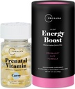 Premama Prenatale Vitamine Energie Boost Drink Mix & Prenatale Ondersteuning Bundle, Omega 3, B Vitaminen, DHA, Folaat, 28 porties