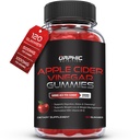 NUTRITION ORPHIQUE Gummes de vinaigre de cidre de pomme - 1000mg - Gummes de perte de poids ACV - Supports Digestion, Detox & Nettoyage - VIT B12, Beetroot - Gomitas de Vinagre de Manzana (120 pcs)