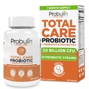 Probuline Total Care Probiotics Supplement, Gut quotidien, Digestion et Immune Health Probiotics Capsules pour hommes et femmes, 20 Million CFU, Vegan, 30 Compte Bouteille