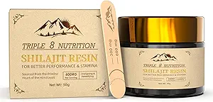 Shilajit Résine 50g Bouteille Absolument Pure Wild Himalayan Acide Fulvic naturel authentique et 85+ Trace Minerals La plupart Potent pour les hommes et les femmes Troisième laboratoire testé ISO: 17025 États-Unis accrédités