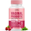 NOUVEAUX Probiotiques vaginaux AGE pour les femmes avec prébiotiques, extrait de canneberge, et un mélange probiotique Lactobacillus, soutient l'équilibre du pH sain, contrôle de l'odeur, flore vaginale - 60 capsules