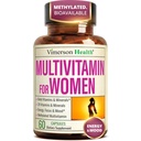 Multivitamine voor vrouwen met gemethyleerde vitamines en gecheleerde mineralen voor energie, focus en immuungezondheid