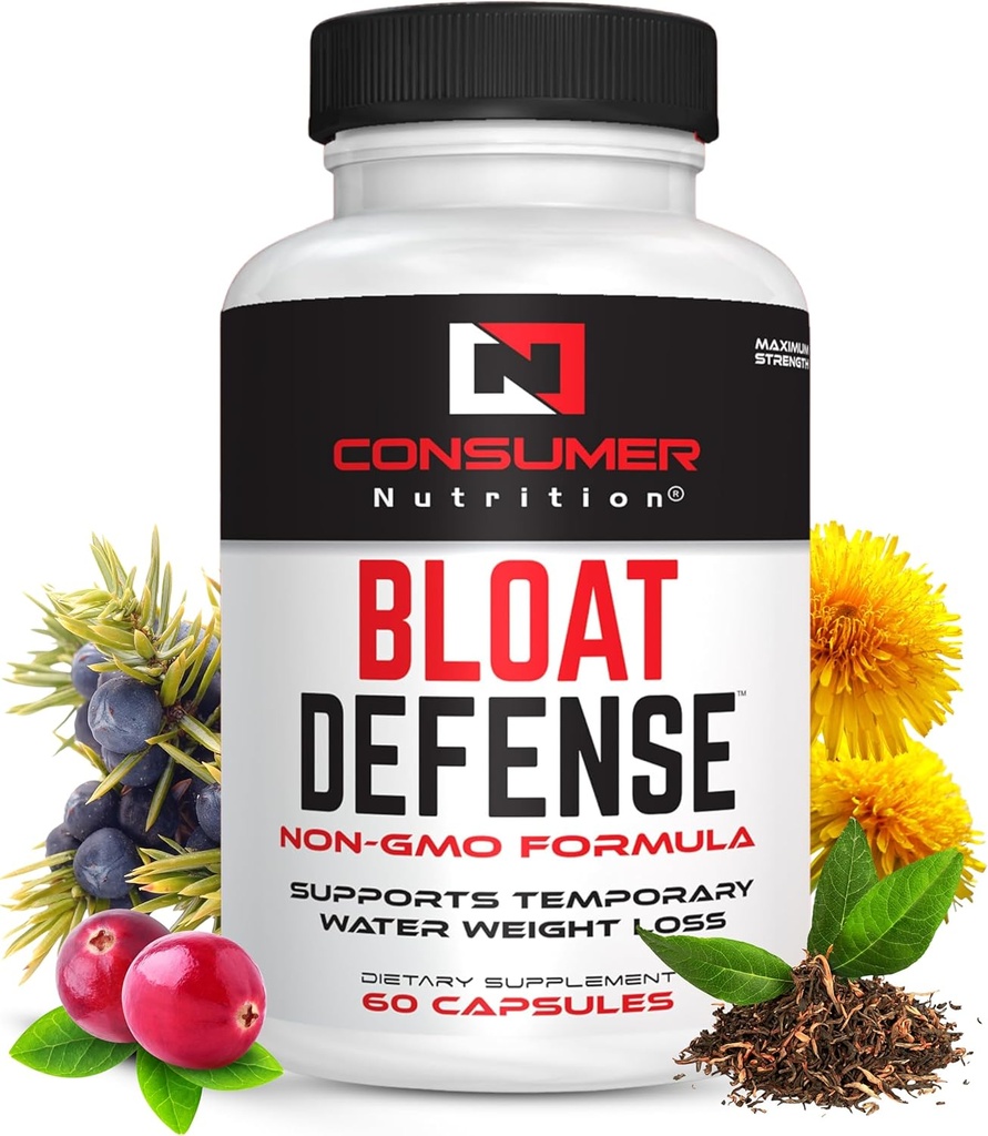 Diuretische pillen Water Flush Maximale sterkte - Waterretentie en water weg pillen voor vrouwen en mannen met Apple Cider Vinegar, & Dandelion Leaf voor opgeblazen 60 capsules