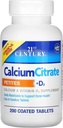 21e eeuw Calcium citraat Petites + D3 gecoate tabletten - 200 tabletten, verpakking van 4