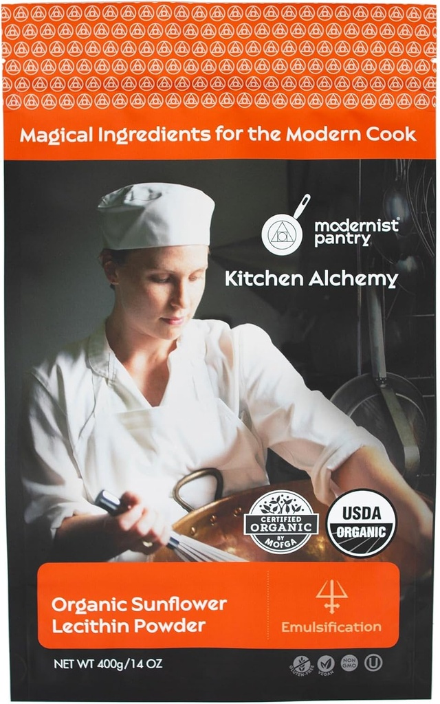 Biologische Zonnebloemlecitijnpoeder Glutenvrij Veganistisch OU Kosher Gecertificeerd - 400g/14oz