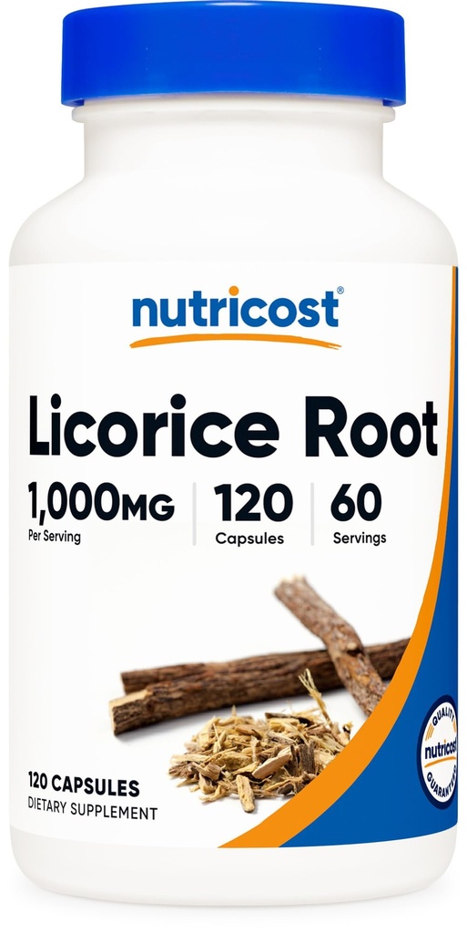 Nutricost Licorice Root 500mg, 120 Capsules - Non-GMO, Glutenvrij