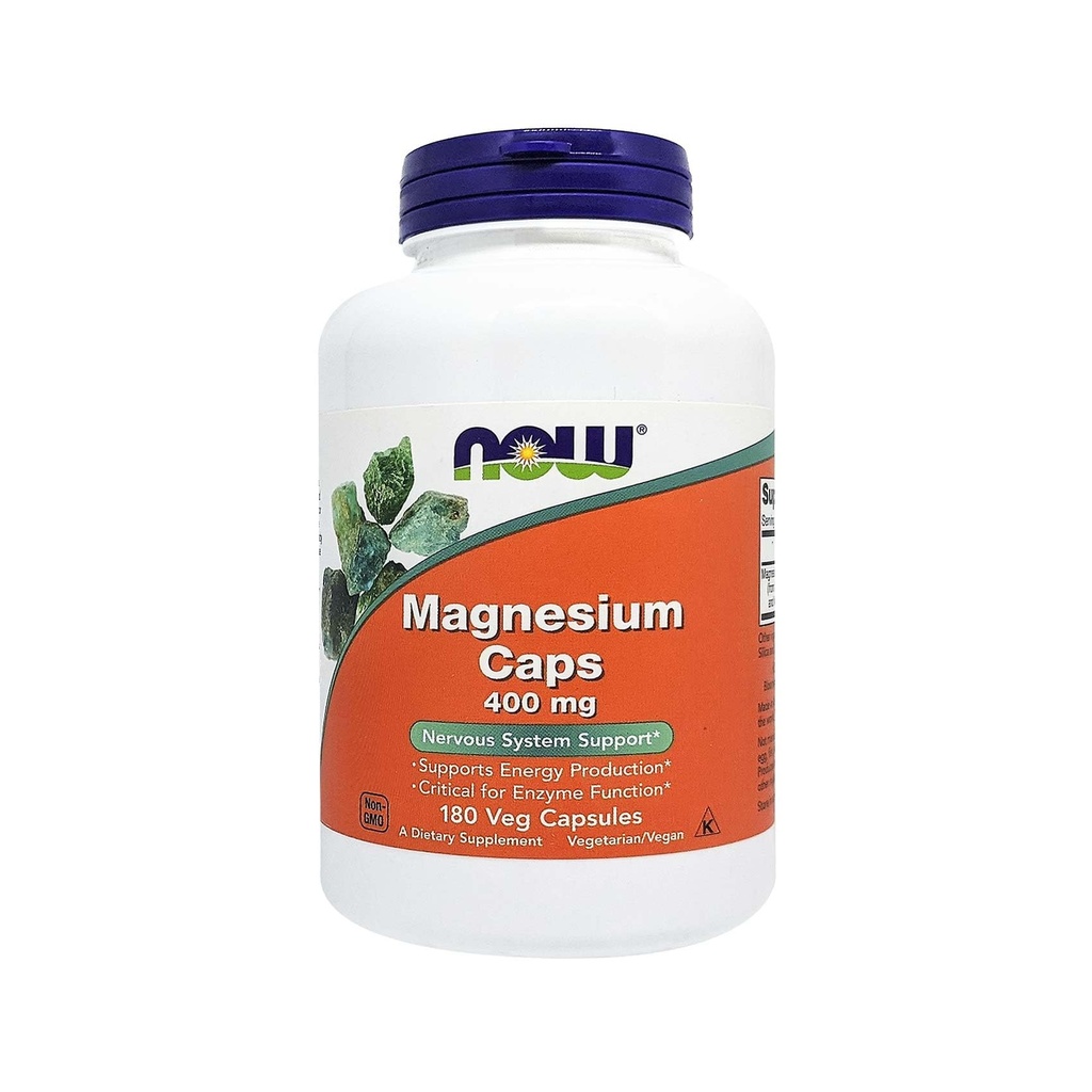 NU Magnesium 400 mg, 180 Veg Capsules
