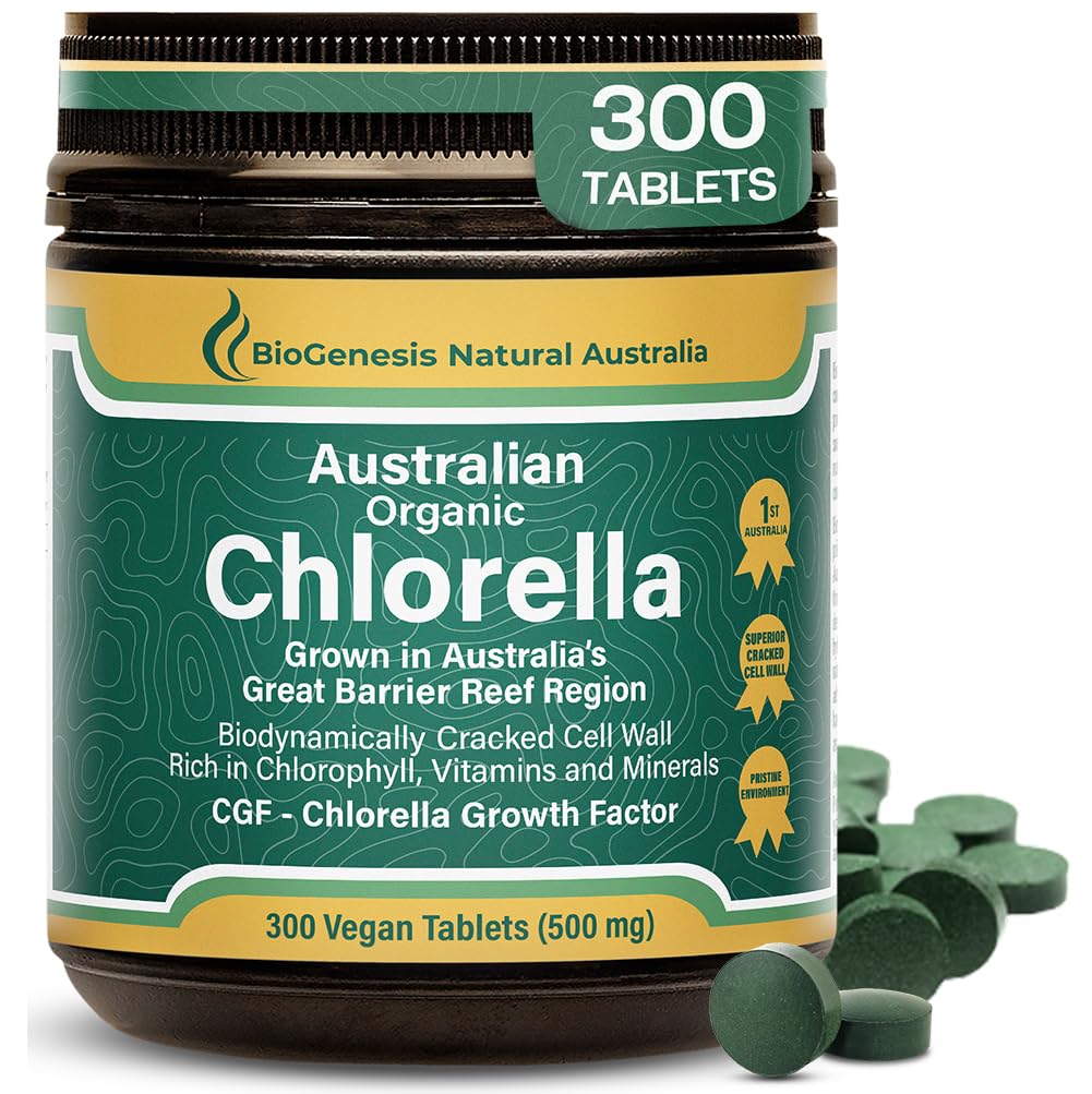 Biogenese Organische Chlorella Tabletten 300 Tellen (500mg) 