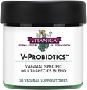 Vitanica V-Probiotica - Probiotica voor vrouwen - Vaginale veronderstellingen met Lactobacillus Rhamnosus, Gasseri & More - Vrouwengezondheidssupplement - Lady - 30 vaginale veronderstellingen