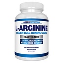 Arazo Nutrition Premium L Arginine - 1340mg Booster à oxyde nitrique avec L-Citrulline et acides aminés essentiels pour le gain musculaire et l'énergie - Powerful NO Booster pour former plus longtemps et plus dur – 60 capsules