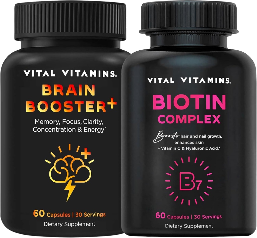 Vitale vitamines Brain Booster Plus + Biotin Complex Capsules