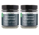 Viva Doria geactiveerd Charcoal Poeder, Hardhout Afgeleid, Food Grade, 1,2 Oz Glass Jar (2 Pack)