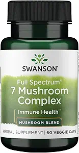 Swanson volledig spectrum 7 paddo complex 60 Veg capsules