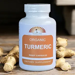 Biologische Kurkumapoeder en pepercorn 60 capsules 500mg Elke (Tumeric - Curcuma Longa)