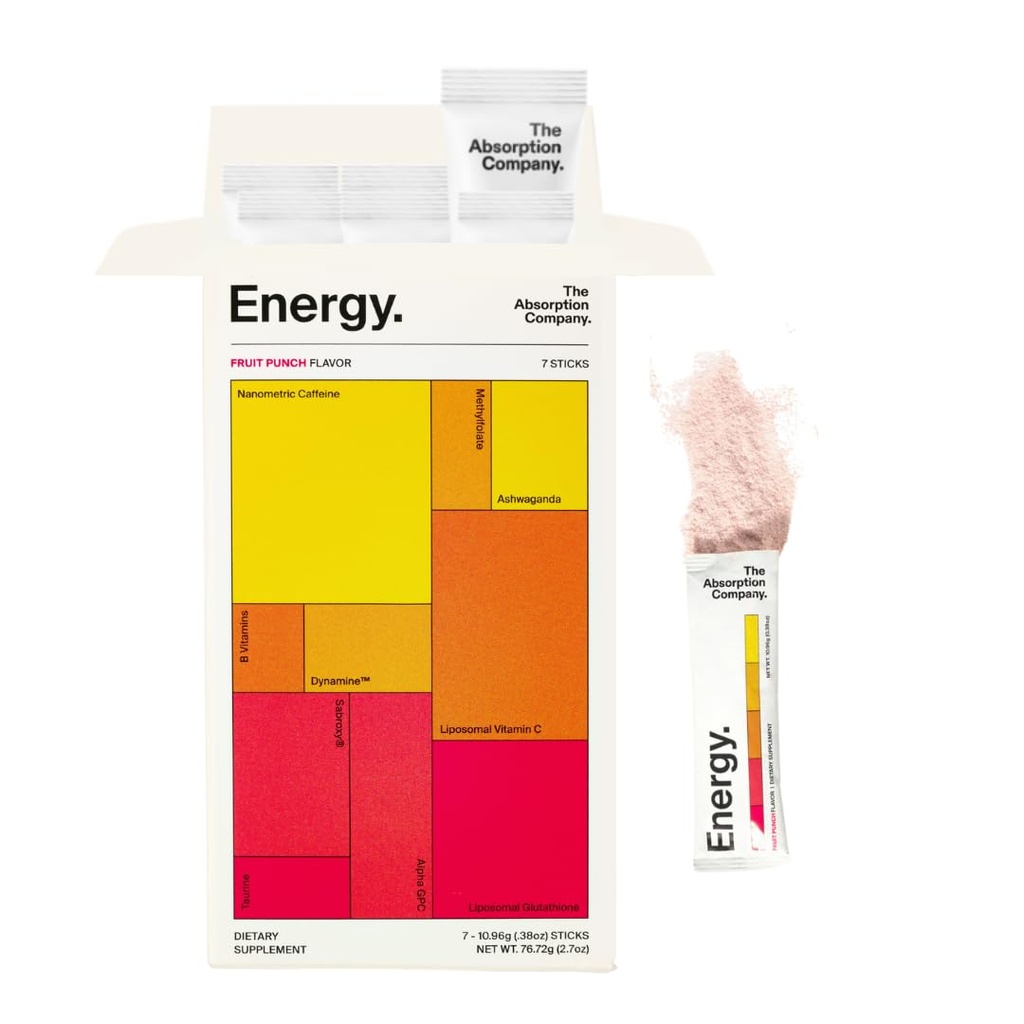 The Absorptie Company Energy Drink Powder Mix Packets 