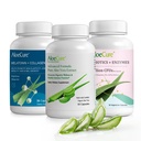 AloëCure Biologische Aloë Vera Capsules Pack - 3 stuks - Melatonine + Collageen, Aloë Vera Capsules, Probiotica + Enzyme