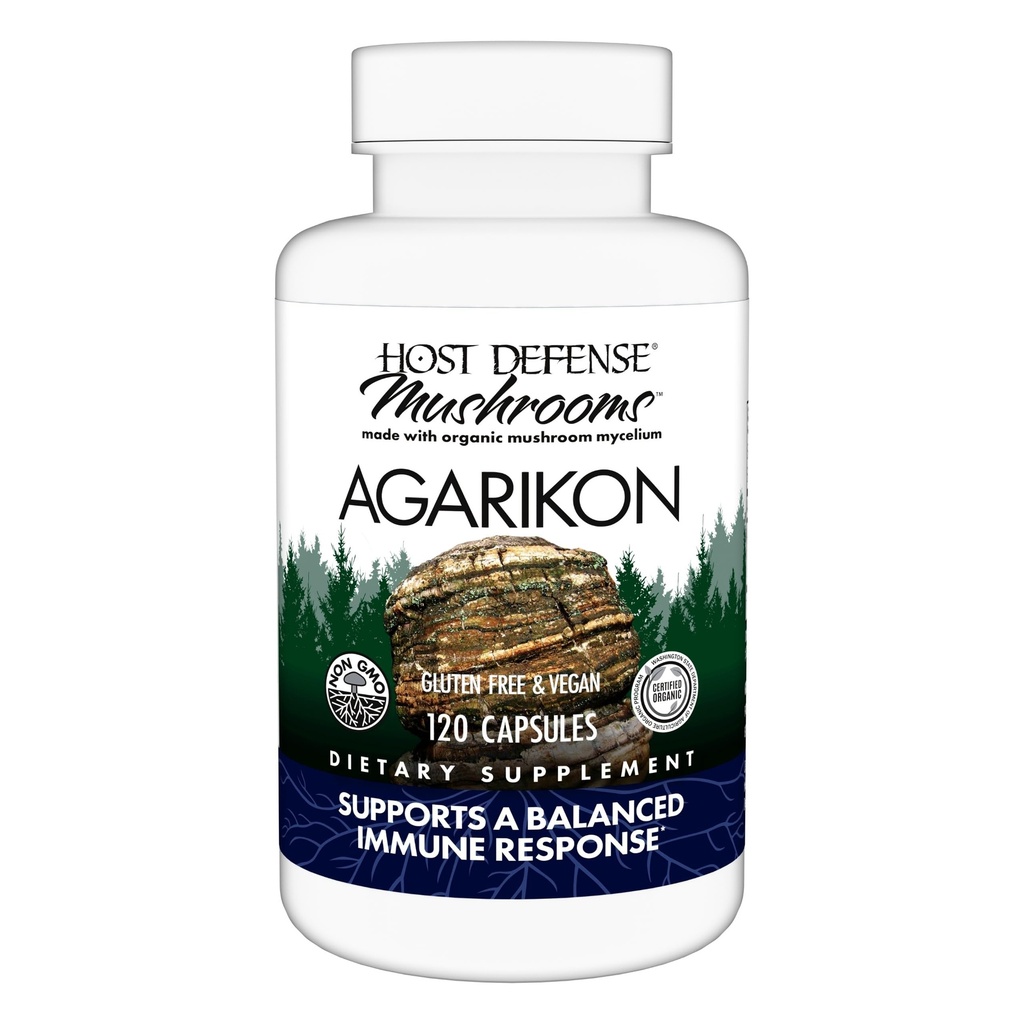 Host Defense Agarikon Capsules - Immuunsysteemondersteuningssupplement - Paddestoelsupplement om Immuunfuncties en celsterkte te helpen - Kruidendieetsupplement - 120 capsules (120 porties)
