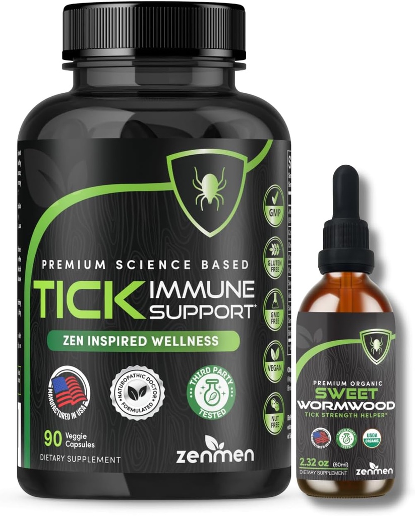 Zenmen Immune Support Bundle: Tick Immune Support en Sweet Wormwood Tinctuur