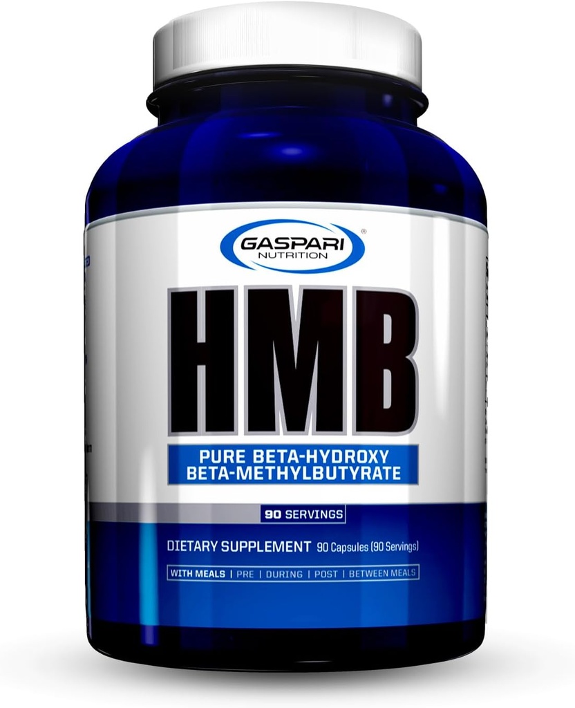 Gaspari Nutrition HMB, Pure Beta-Hydroxy Beta-methylbutyraat, Help Spiergroei, Bevordert sterkte en herstel, Bestrijdt spierafbraak, 1000 mg HMB (90 porties)