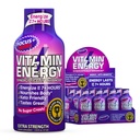 Vitamine Energie Focus+ Extra sterkte Energie Shot Berry 4 Pack, 260mg Natural Cafeïne, B-Vitamins, CoQ10, Aminozuren, Focus, Productiviteit & Duidelijkheid, Zero Sugar, Gluten-Free, 1,93 fl oz