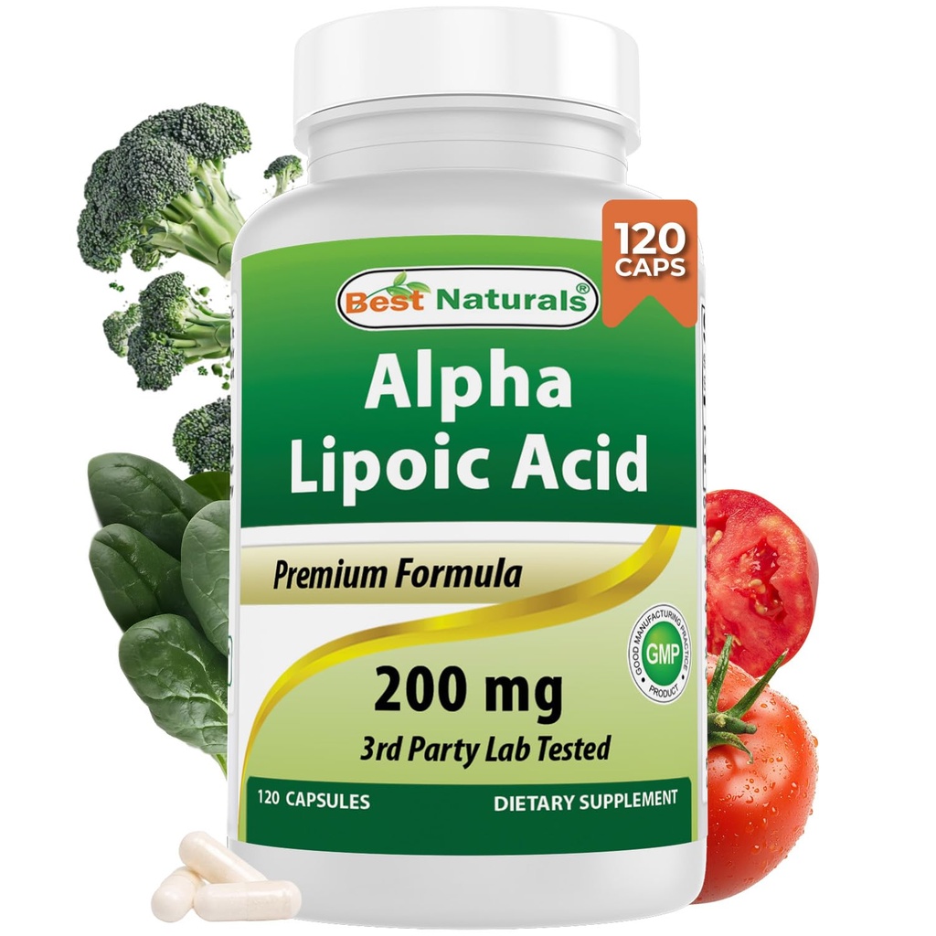 Best Naturals Alpha Lipoïnezuur 200 Mg 120 Capsules