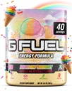 G Fuel Rainbow Sherbet Energy Drink Powder, Pre Workout Cafeine Mix voor Gaming, Sugar Free Focus Amino, Vitamine + Antioxidanten, 9.9oz (Rainbow Sherbet, 40 Servers)