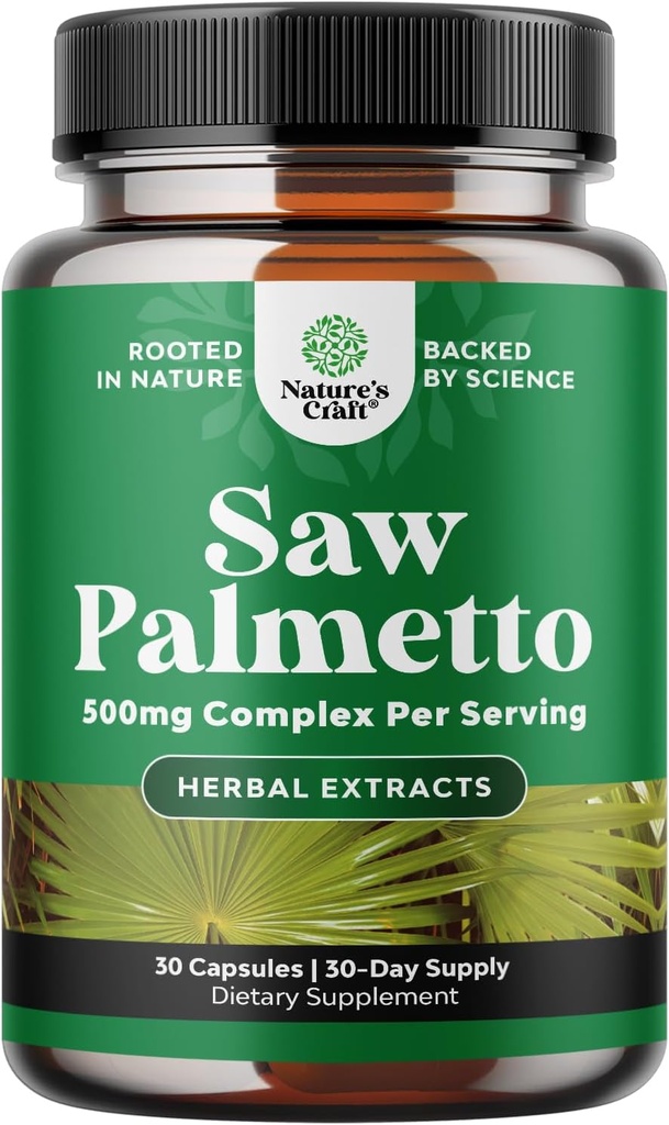 Extra sterkte Zagen Palmetto Extract - Geavanceerd kruidencomplex voor haar gezondheid en urinesteun met plantaardige sterolen & Flavonoïden - Krachtig kruidensupplement met 500 mg per portie - 30 capsules
