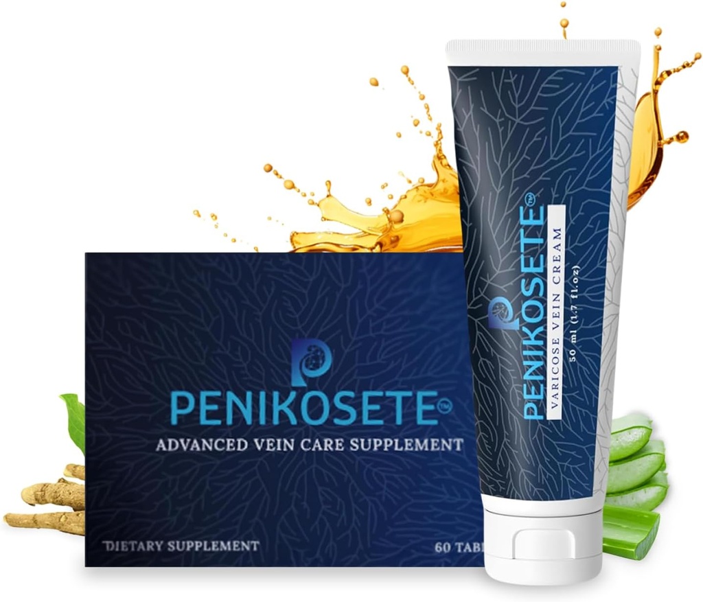 Avanced Varicose Vein Care Bundle (2 Pack) – 1 Herbal Circulation Support Leg Cream (America) 1st Ashwagandha Cream (America) 60 Easy-to-Swallow Punarnava, comprimés ayurvédiques infusés en curcuma.