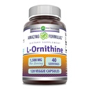 Verbazingwekkende Formules L-Ornithine 1500 Mg Per Serving Veggie Capsules Supplement 