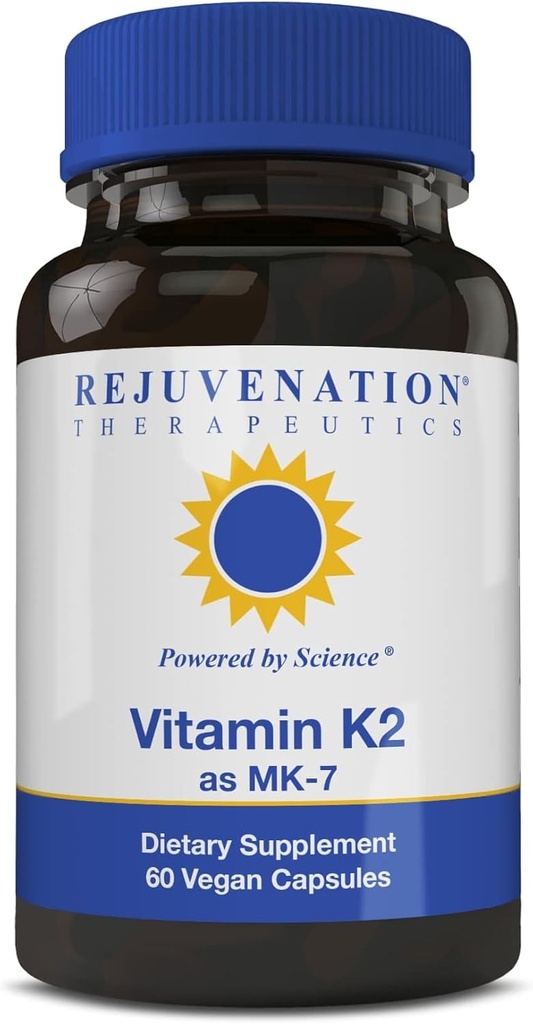 Verjonging Therapeutics Vitamine K2 MK-7 60-Dag Supply, High Potency (300mcg)