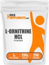 BulkSupplements.com L-Ornithine HCl Powder - Ornithine Supplement, Aminozuren Supplement - Glutenvrij, 1g per portie, 250g (8.8 oz) (verpakking van 1)