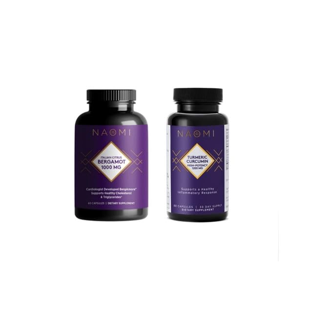 NAOMI Citrus Bergamot et Curcumine Turcuma - Duo de haute puissance