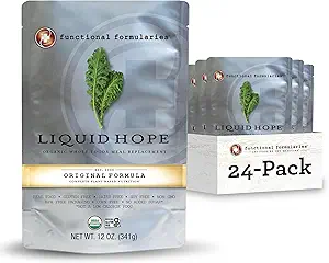 Functionele Formules Liquid Hope Biologische Tube Voeden Formule En Voeding Maaltijd Vervanging Supplement, 12 Oz Pouch, Verpakking van 24