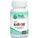 Peak Pure & Natural, Peak Krill Oil Supplement - Mieux que l'huile de poisson pour la santé articulaire et cardiaque - Krill Oil Brain Supplement - EPA, DHA et Astaxanthin - 60 softgels