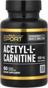 California Gold Nutrition acétyl-L-Carnitine, 500 mg, 60 gélules de Veggie