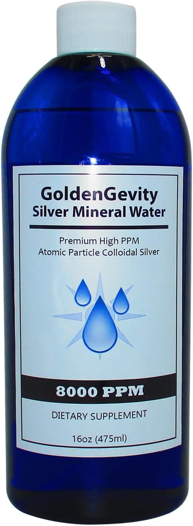 8000 PPM Bioactive Atomic Closure Silver, 16 oz 