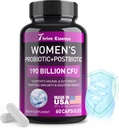 Probiotica voor vrouwen 190 Miljard CFU - 10 Strains & Postbiotica voor Wowen-Immune, Digestief, Gut, Vaginale & Urinaire Gezondheid, PH Balance- Ondersteunt Occasional Constipatie, Gas & Bloating, 60 Capsule
