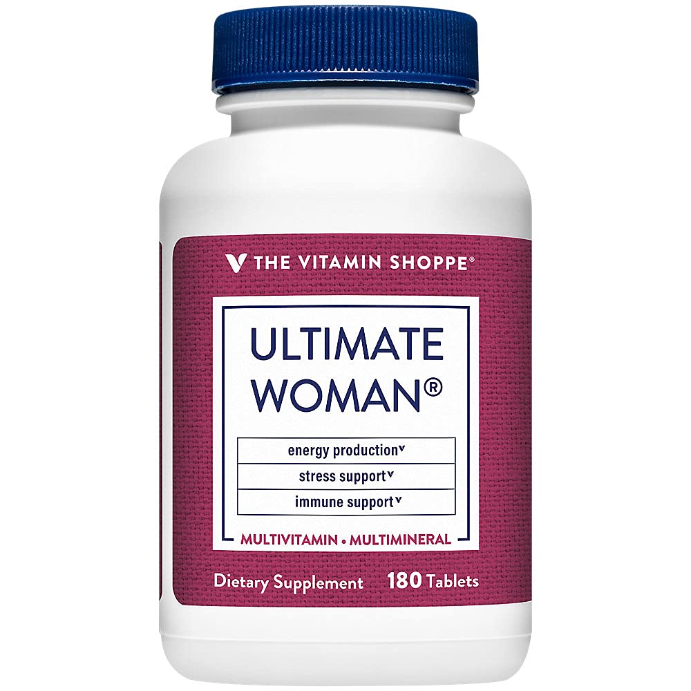 The Vitamin Shoppe Ultimate Woman Multivitamine, High Potency Multi met Groene Thee Extract 